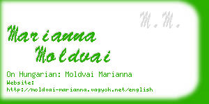 marianna moldvai business card